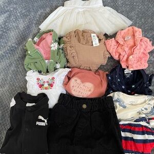Puma Gap baby girl Multi-Color clothes bundle 6-9 months